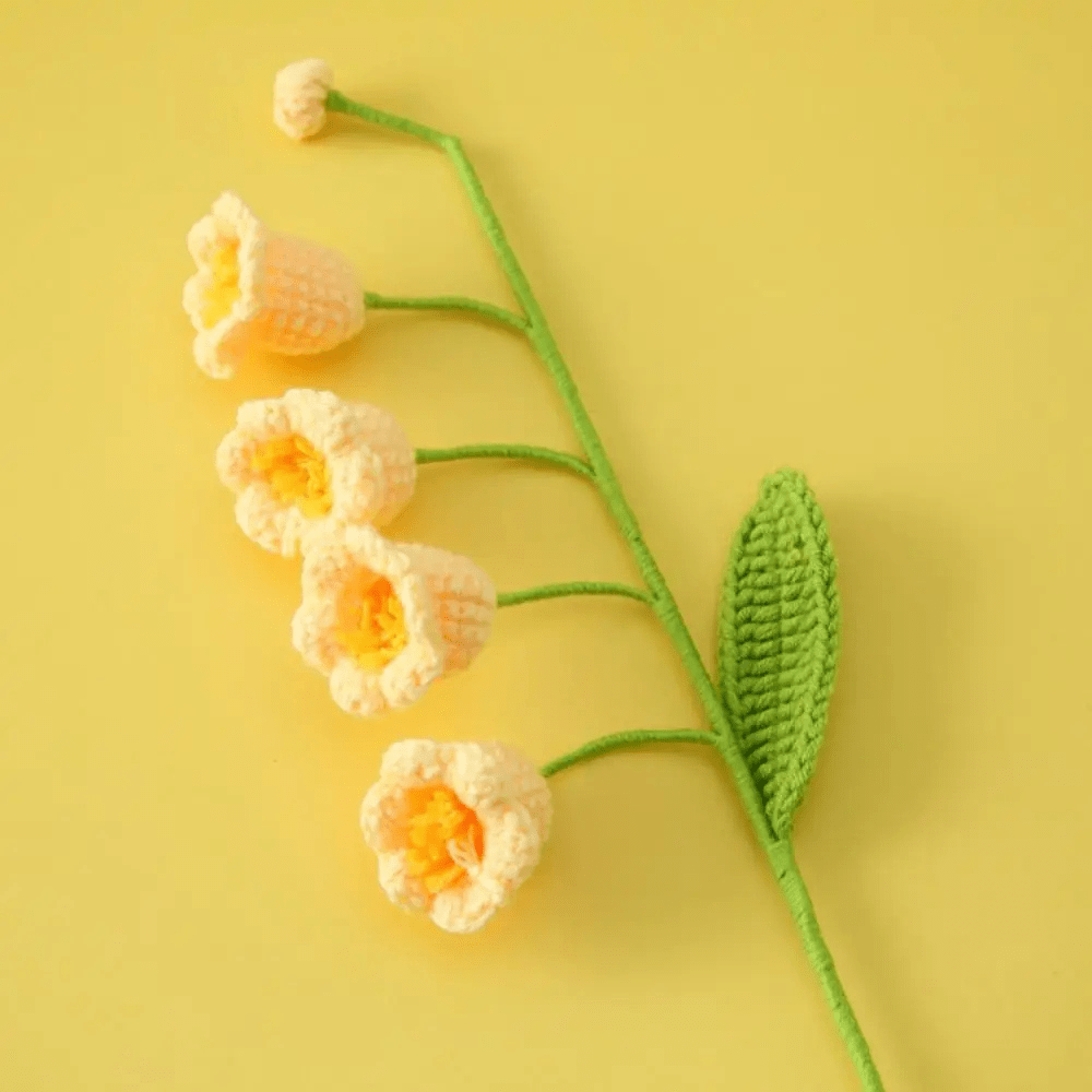 Marque-page au crochet | Fleur | Paradis du lecteur Jaune