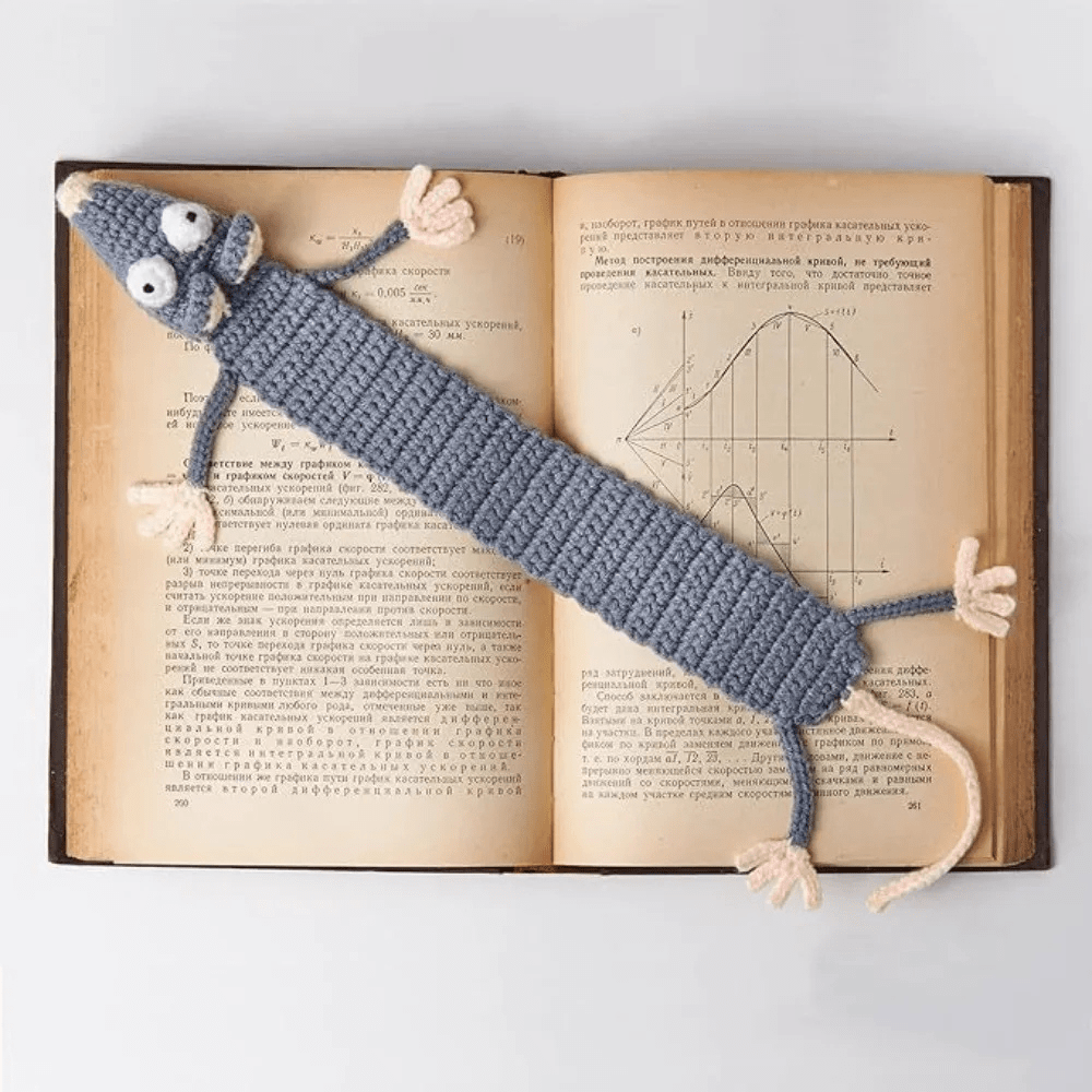 Marque-page au crochet | Souris | Paradis du lecteur Souris