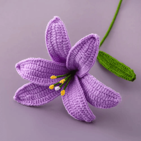 Marque-page au crochet | Tulipe | Paradis du lecteur Mauve