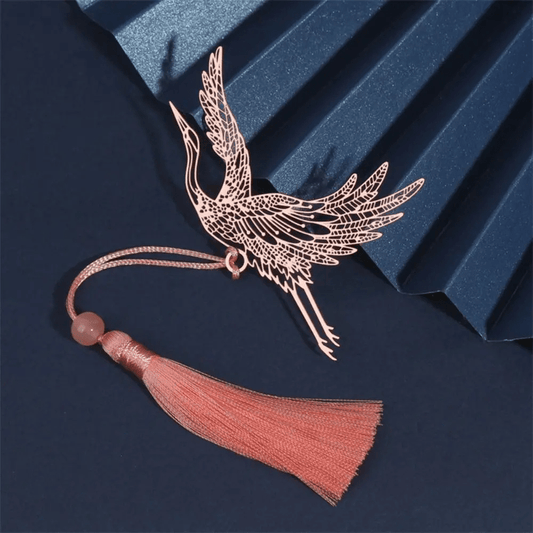 Marque-page en métal | Cygne | Paradis du lecteur Rose Gold