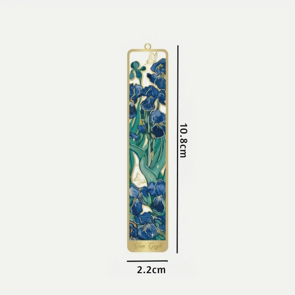 2 Marque-pages En Bois Naturel Peint Main - Motif Fleurs De Prunier - Dimensions 14,5x3,2 Cm - Dans Boîte Cadeau - Pour Collectionneurs Et Lecteurs