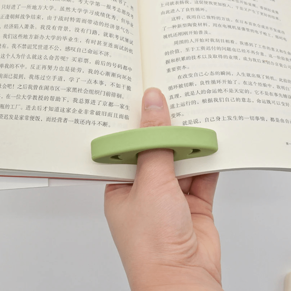 Paradis du lecteur - Bague de lecture pouce en silicone