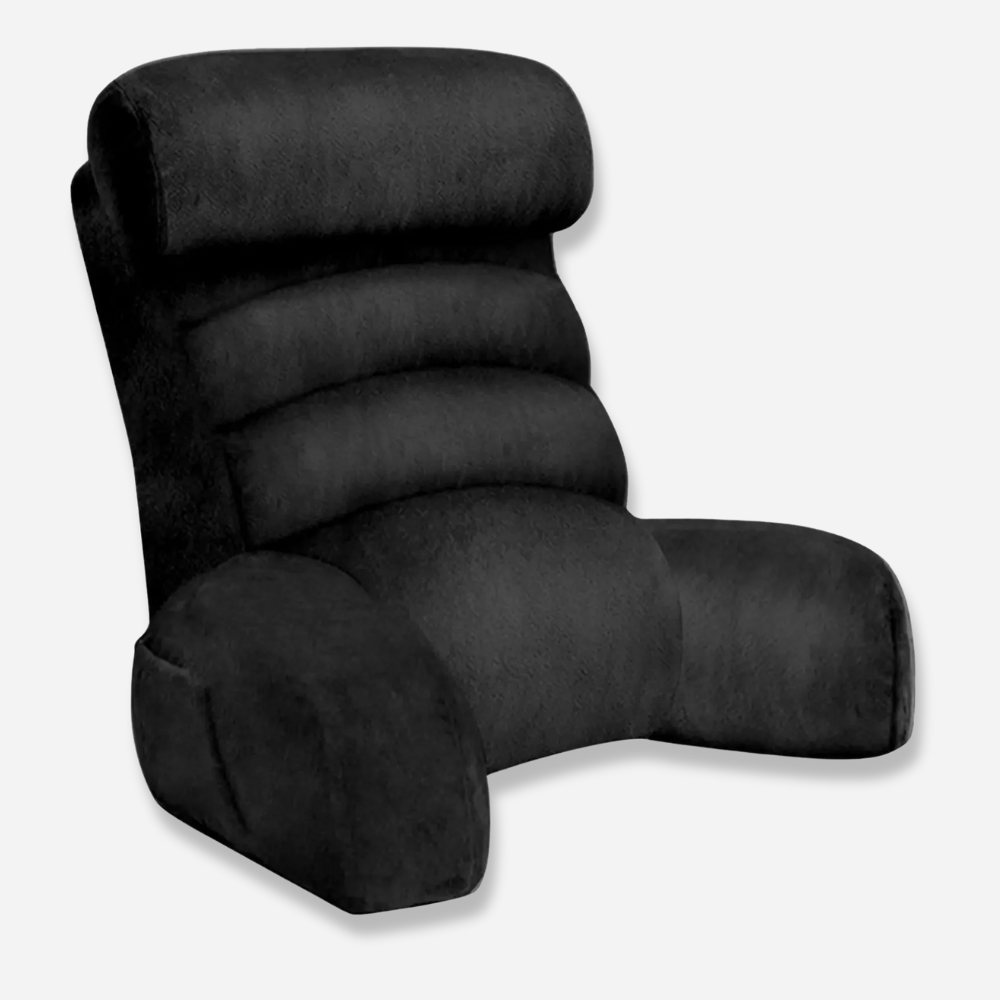 Paradis du lecteur - Coussin de lecture avec soutien cervical Noir