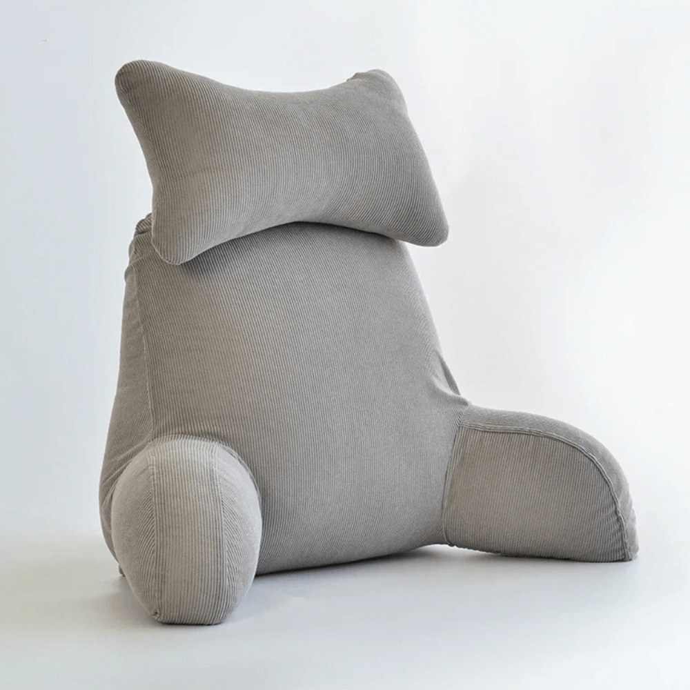 Paradis du lecteur - Coussin de lecture en micropeluche