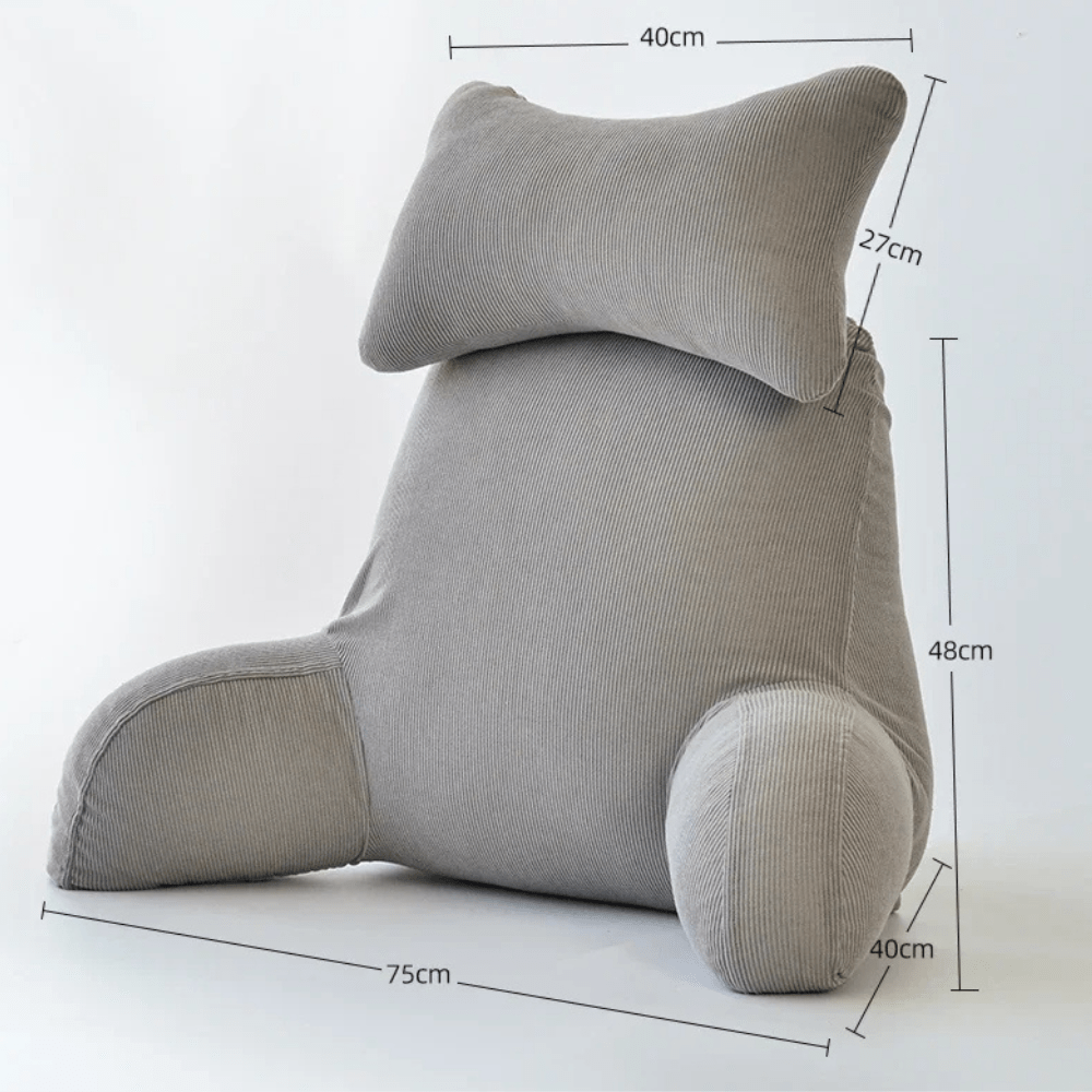 Paradis du lecteur - Coussin de lecture en micropeluche