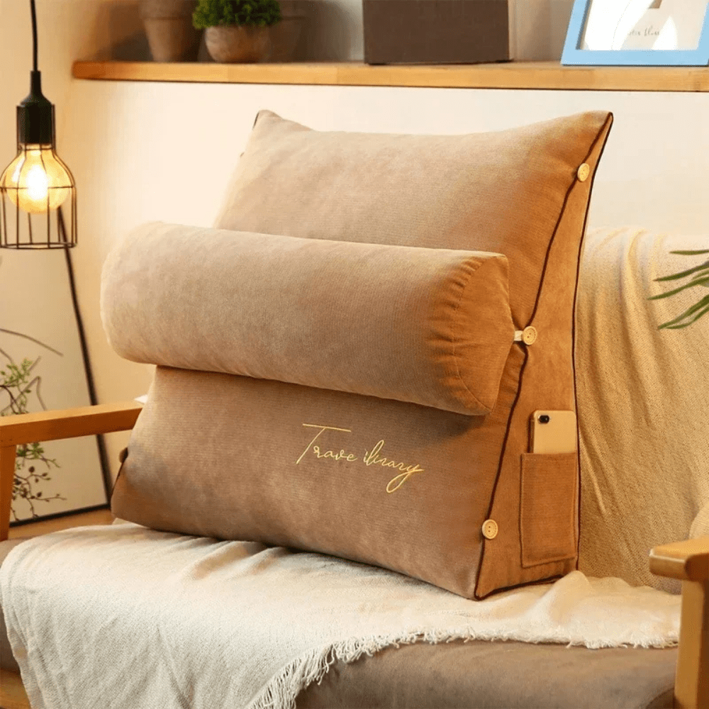 Paradis du lecteur - Coussin de lecture luxe et élégant