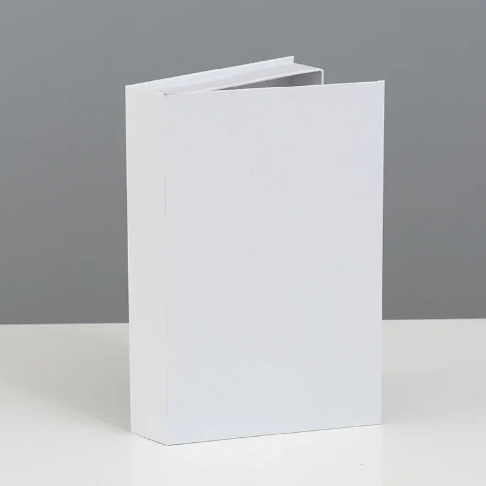 Paradis du lecteur - Faux livres de luxe boîte de rangement Blanc