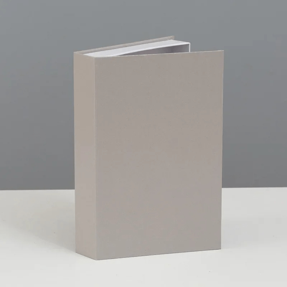 Paradis du lecteur - Faux livres de luxe boîte de rangement Gris