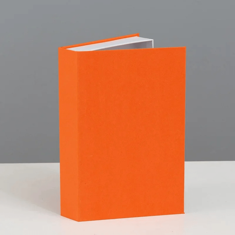 Paradis du lecteur - Faux livres de luxe boîte de rangement Orange