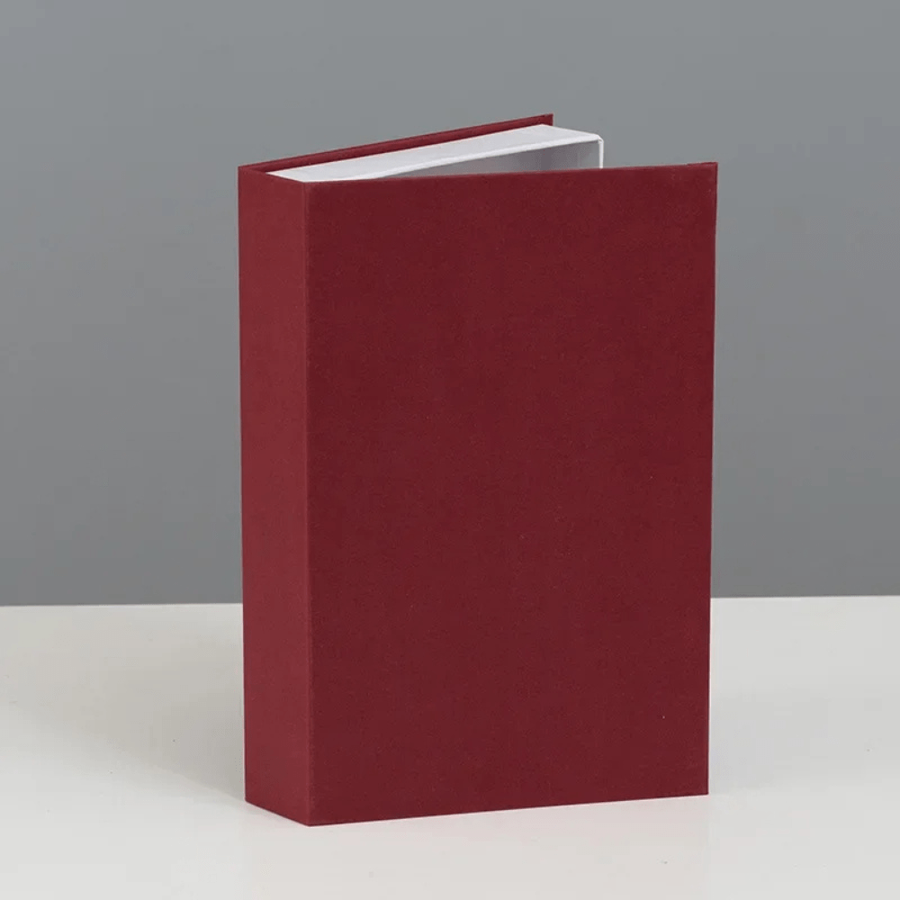 Paradis du lecteur - Faux livres de luxe boîte de rangement Rouge