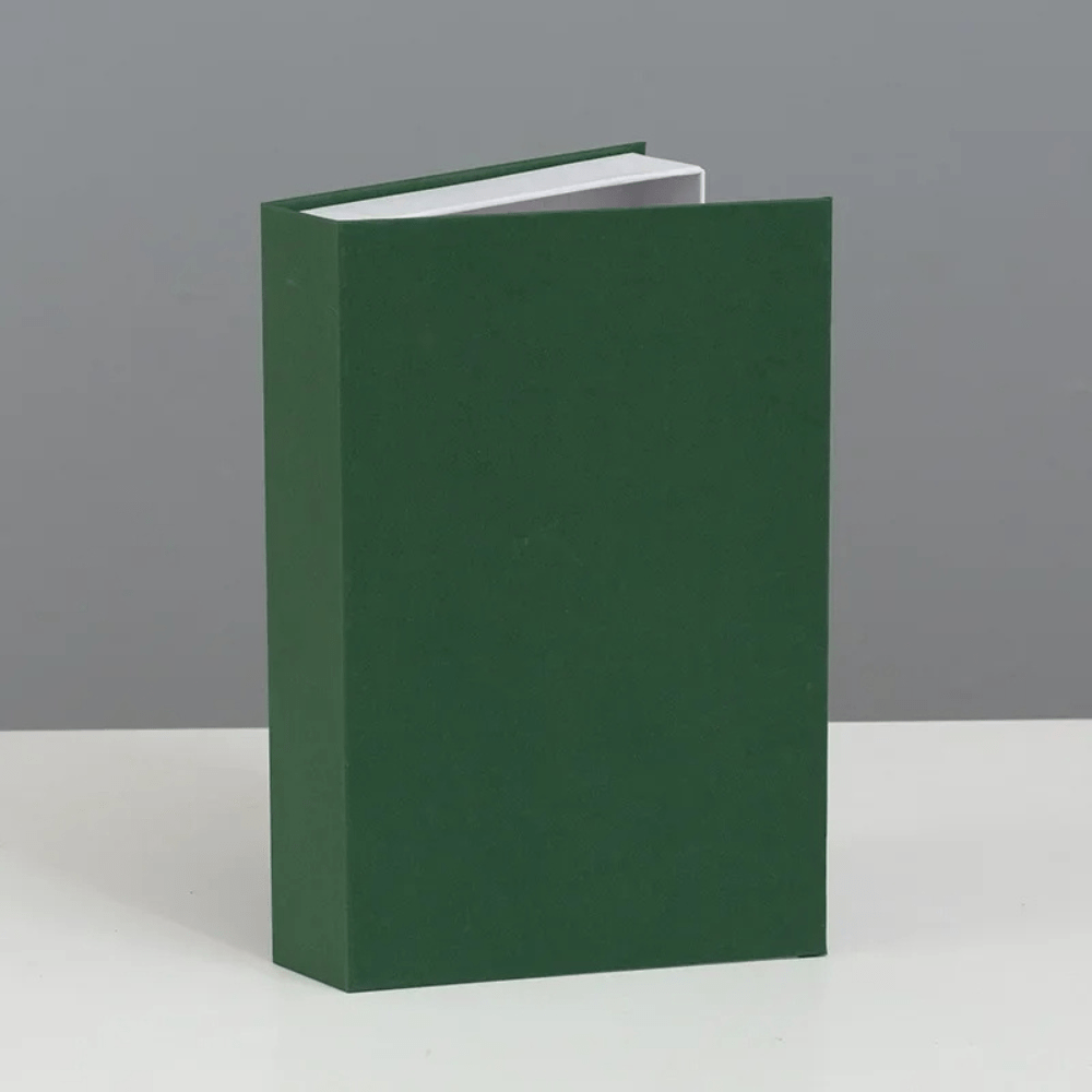 Paradis du lecteur - Faux livres de luxe boîte de rangement Vert foncé