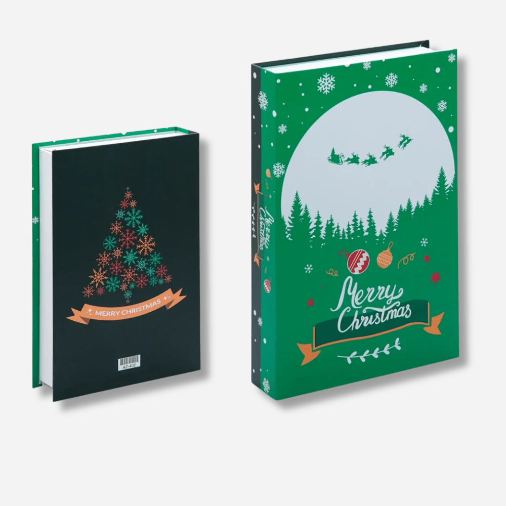 Paradis du lecteur - Faux livres décoratifs Noël élégants 9