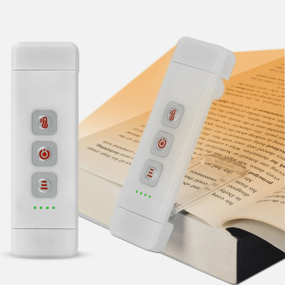 Paradis du lecteur - Lampe de lecture à pince rechargeable Blanc