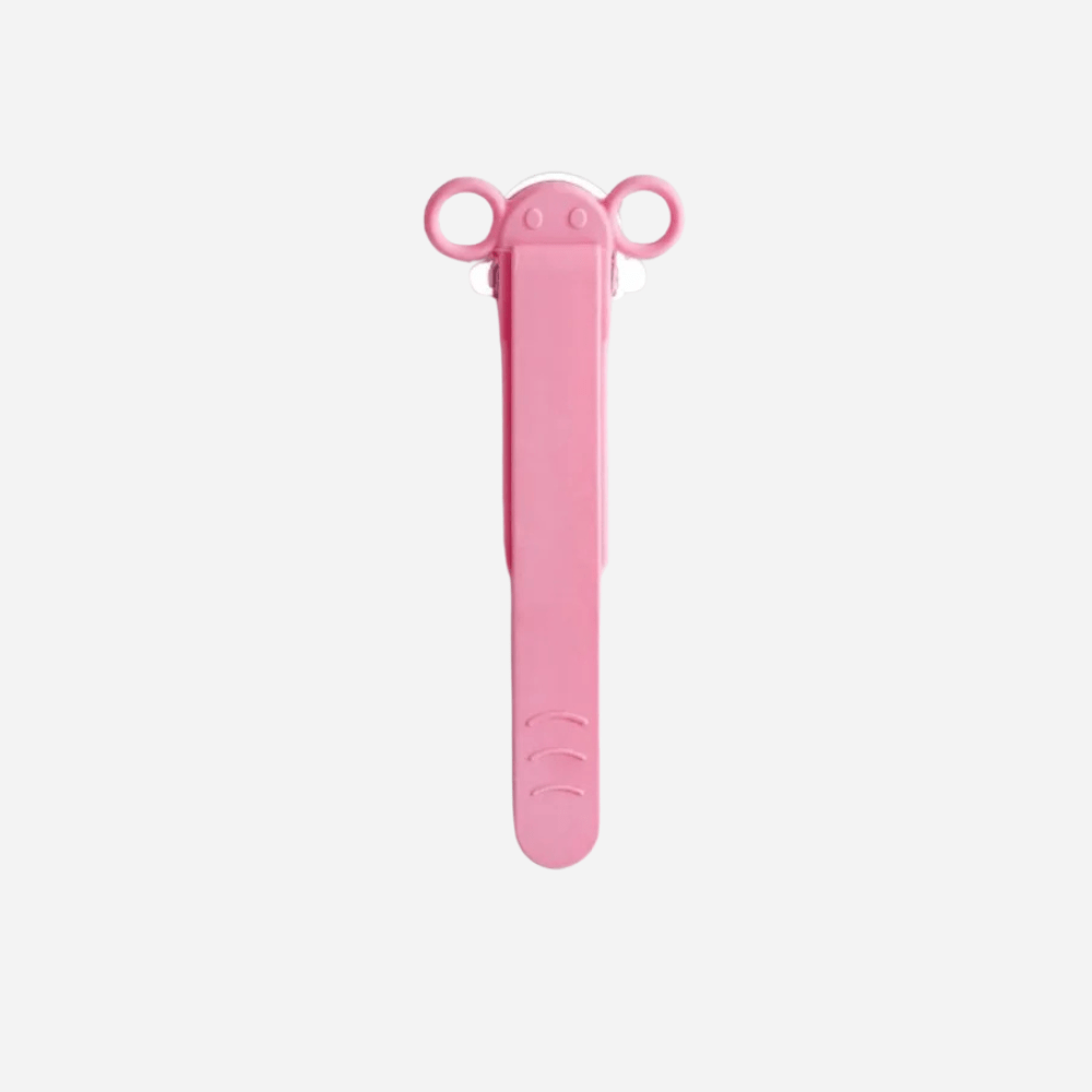 Paradis du lecteur - Marque-page en silicone | Pince à mots Rose Clair