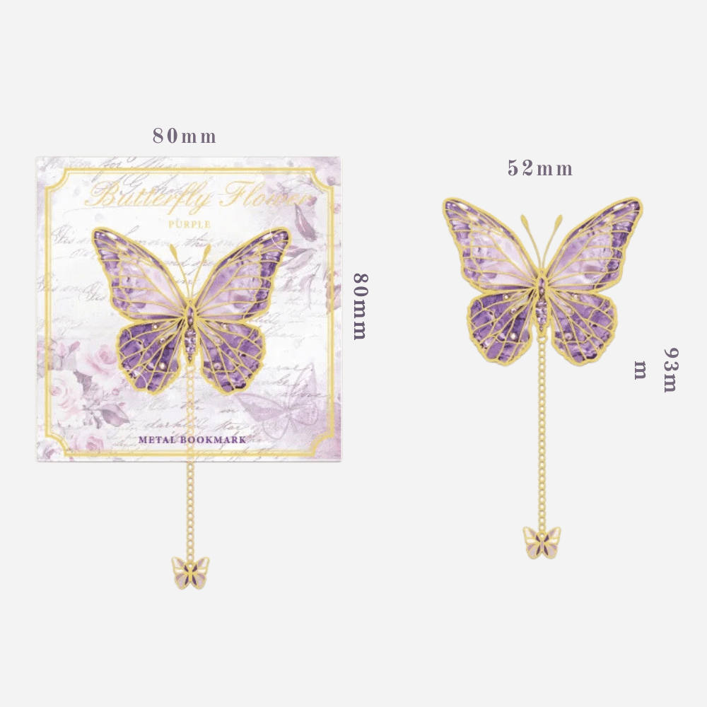 Paradis du lecteur - Marque-page pendentif | Papillon