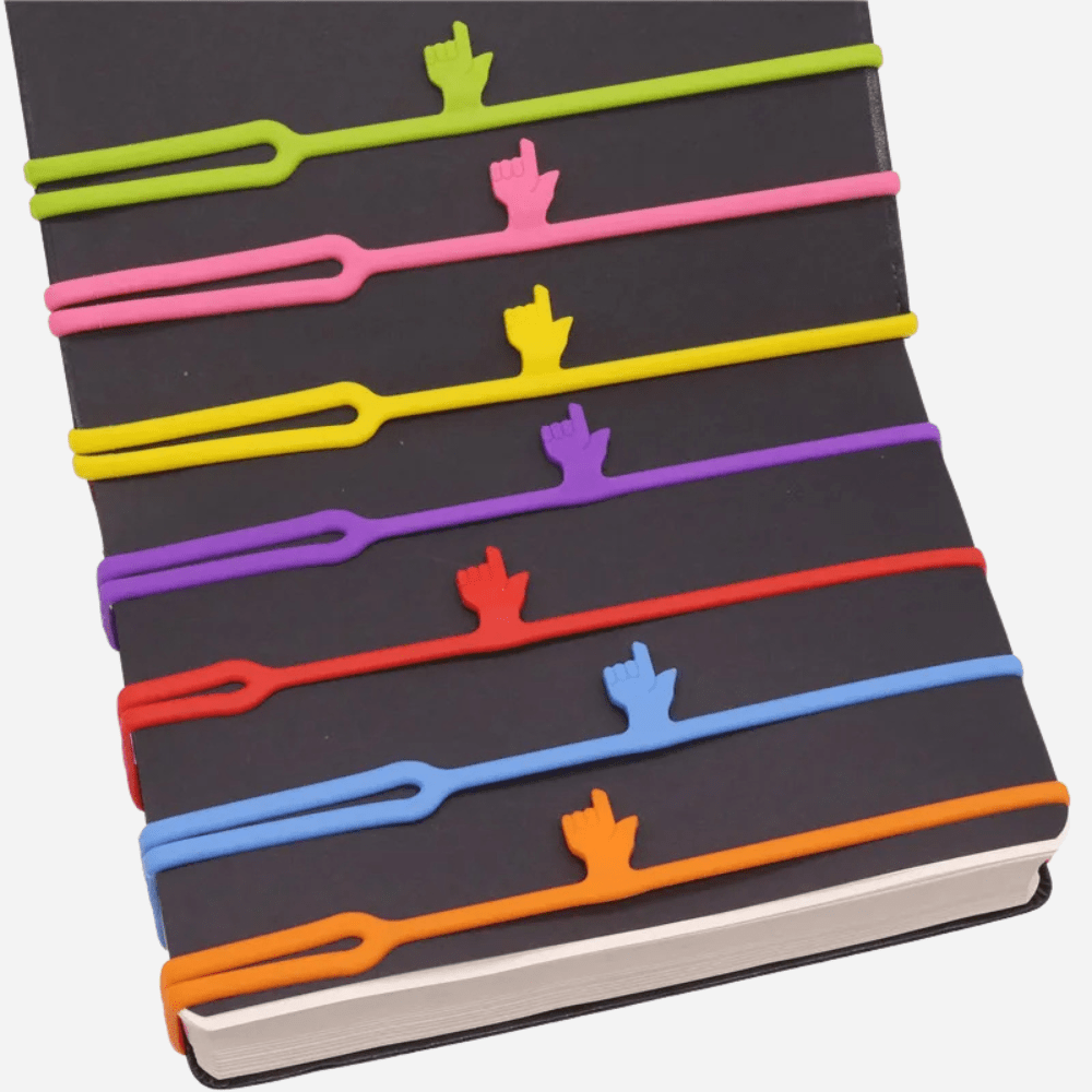 Paradis du lecteur - Marque-pages en silicone | Flexibles 10 marque-pages