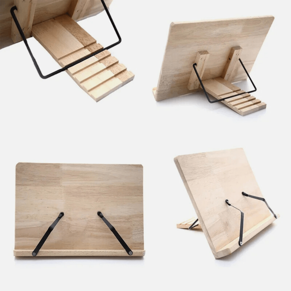 Paradis du lecteur ® - Porte livre en bois polyvalent Bois de pin