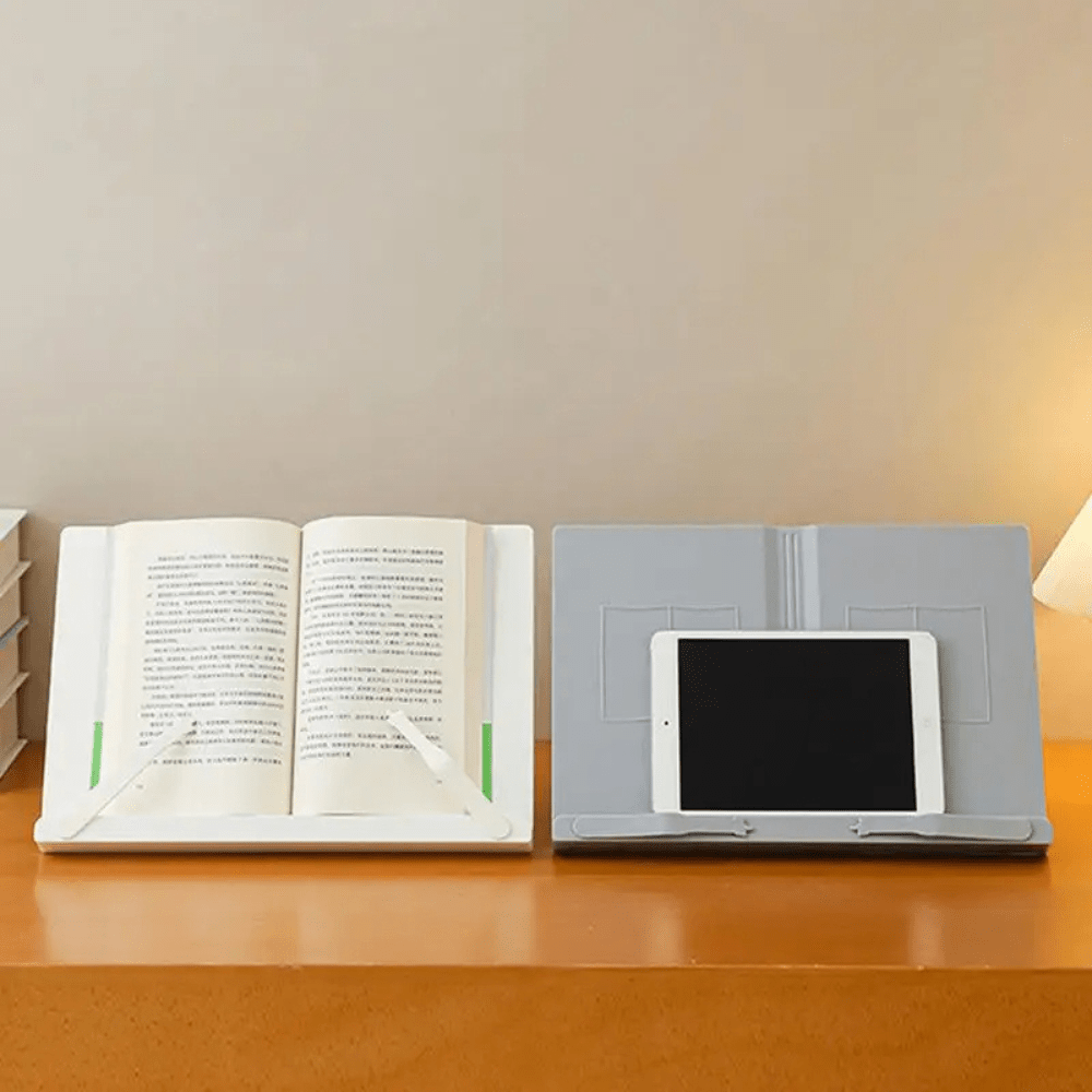 Paradis du lecteur ® - Porte livre en plastique minimaliste Gris