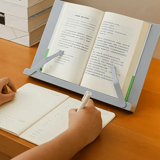Paradis du lecteur ® - Porte livre en plastique minimaliste Gris