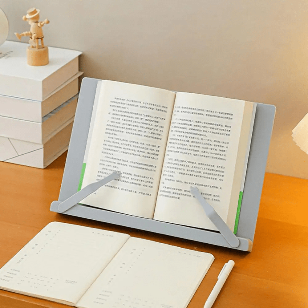 Paradis du lecteur ® - Porte livre en plastique minimaliste Gris