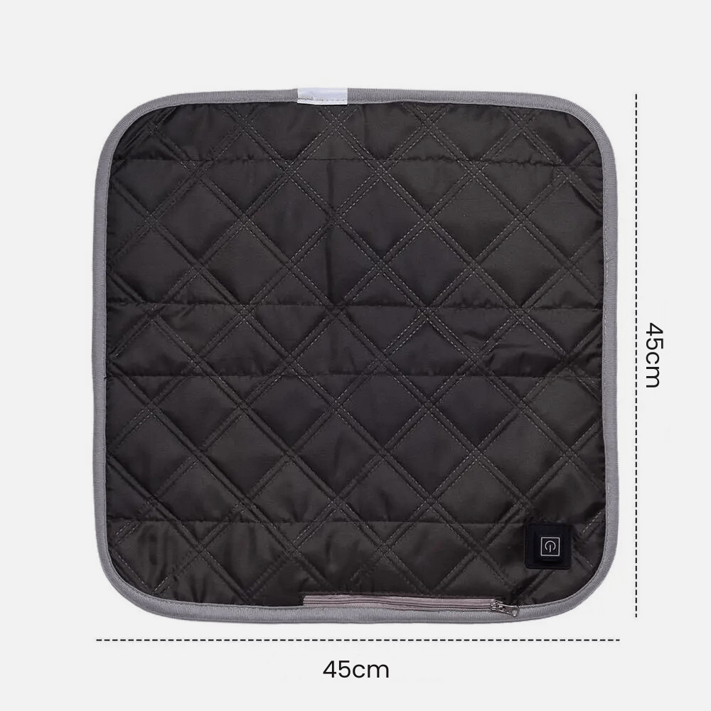 PDL® - Coussin de lecture chauffant avec port USB et Type-C Noir (style 2)