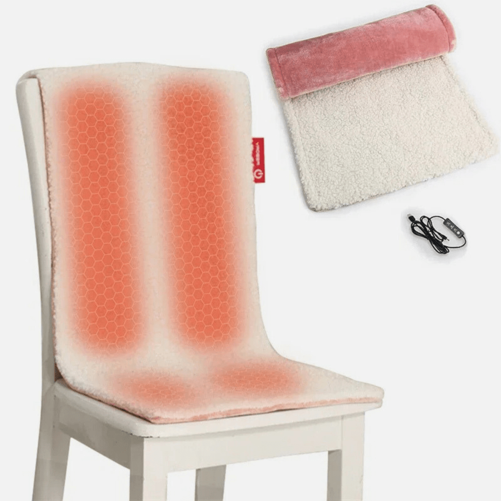 PDL® - Coussin de lecture chauffant portable en flanelle Rose