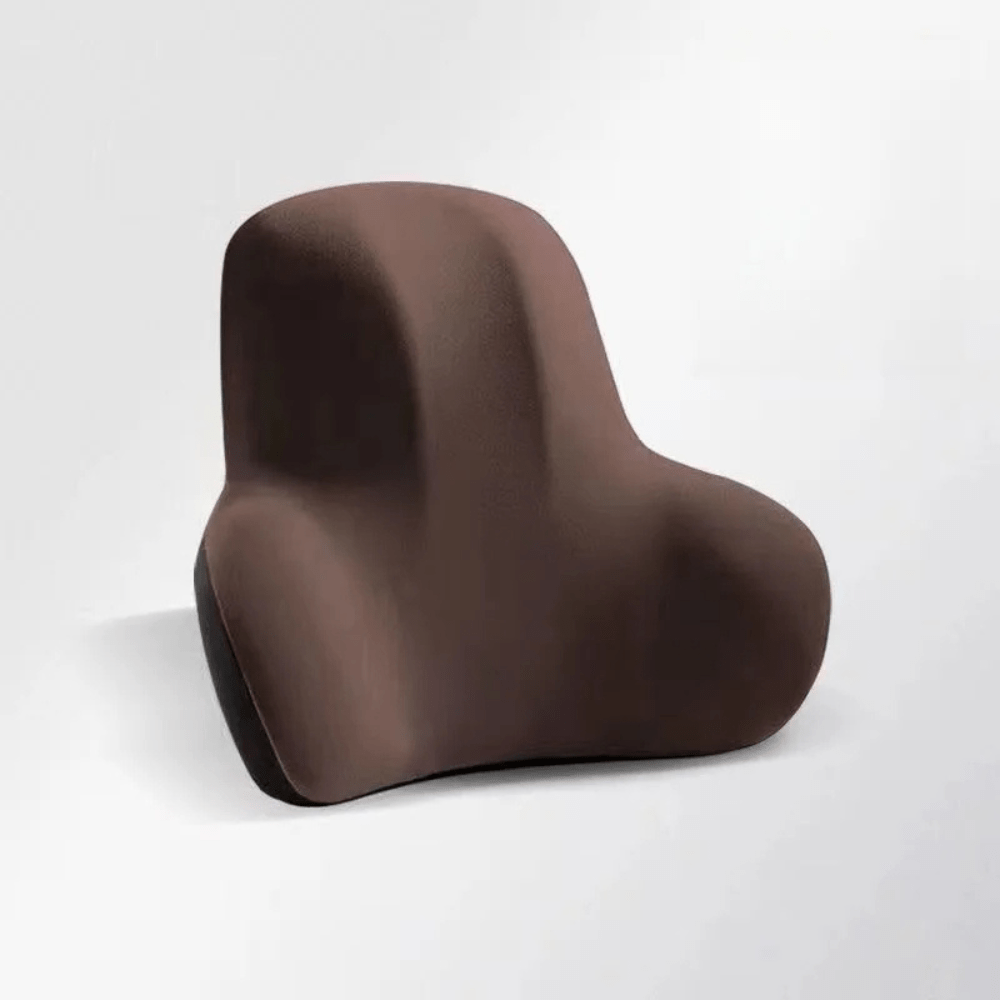 PDL® - Coussin de lecture lombaire en mousse à mémoire de forme Marron