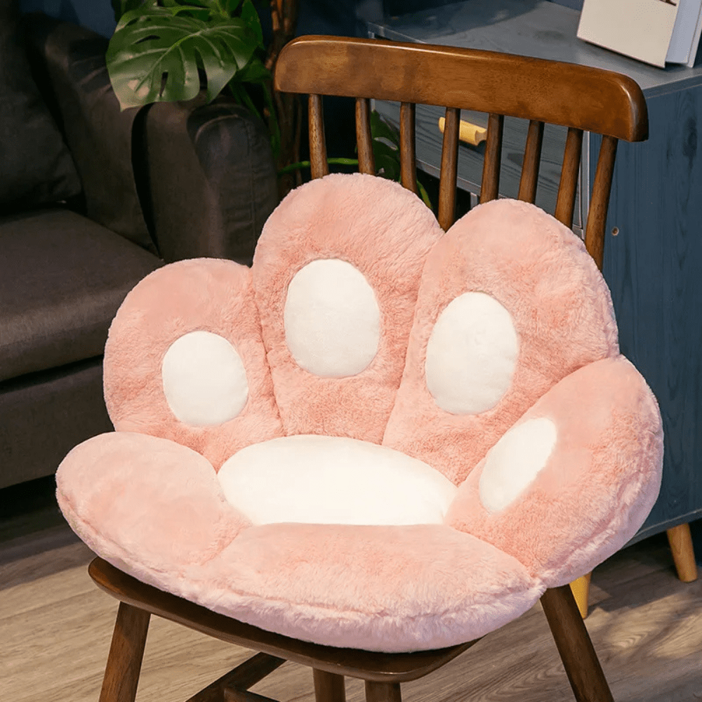 PDL® - Coussin de lecture pour siège en forme de patte de chat Rose