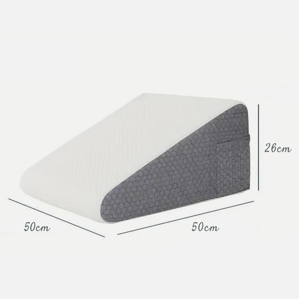 PDL® - Coussin de lecture relaxant triangulaire Gris