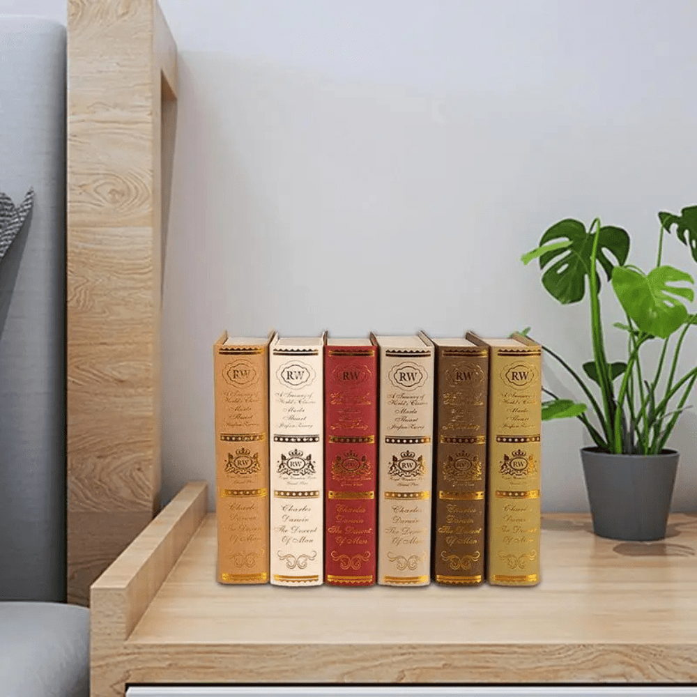 PDL® - Faux livres décoratifs rétro style européen Multi