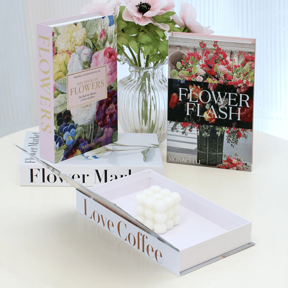 PDL® - Faux livres fleurs tendance décoration intérieure