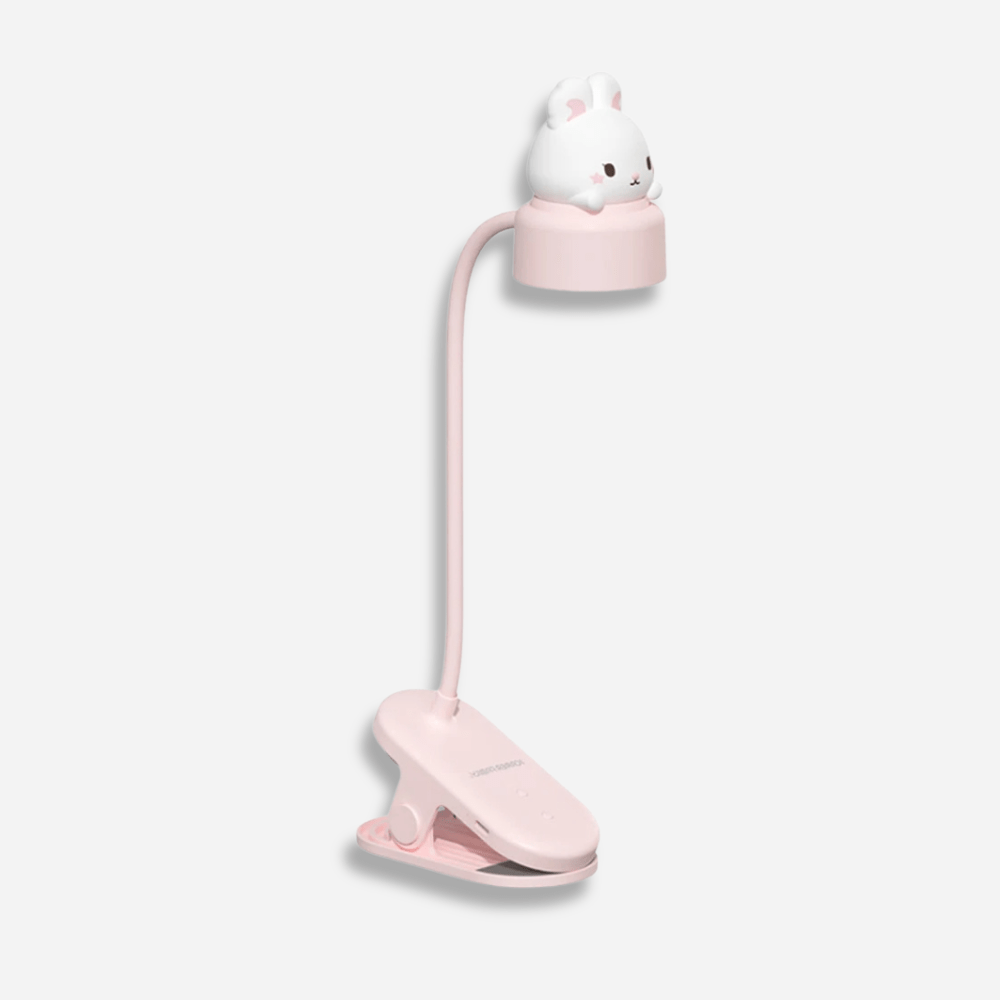 PDL® - Lampe de lecture à pince USB dessin animé mignon Rose