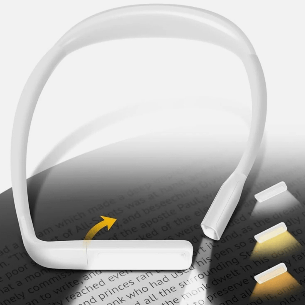 PDL® - Lampe de lecture de lit à LED avec bras flexible Blanc