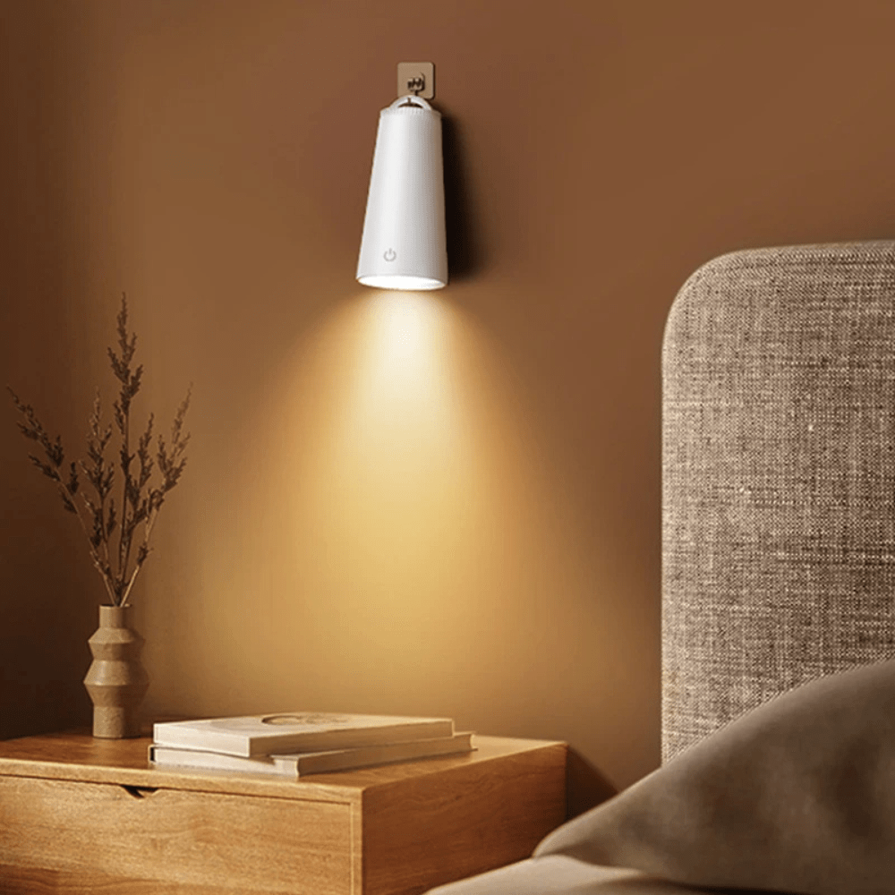 PDL® - Lampe de lecture détachable 720° LED USB 2000mAh Blanc