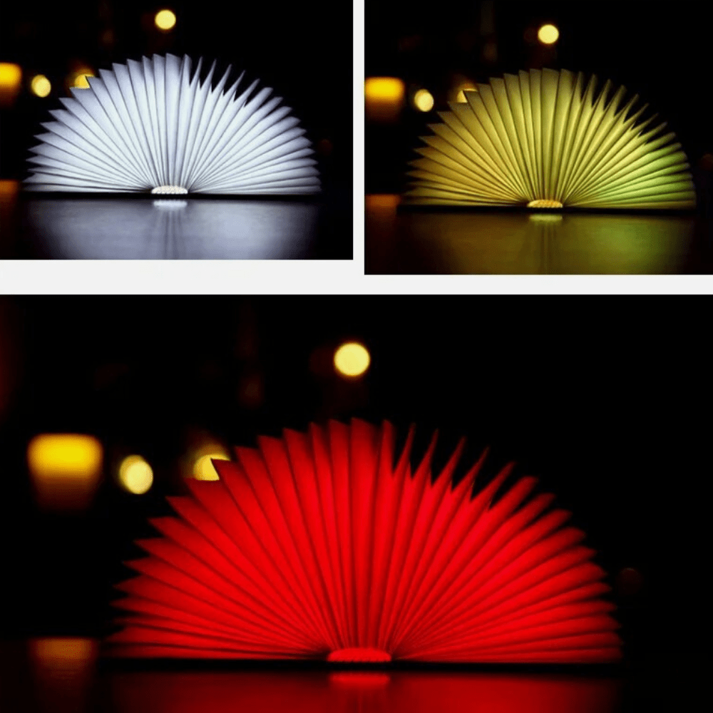 PDL® - Lampe de lecture LED 3D pliable créative USB rechargeable