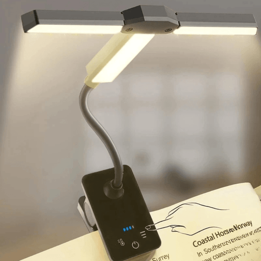 PDL - Lampe de lecture LED compacte avec indicateur batterie Noir