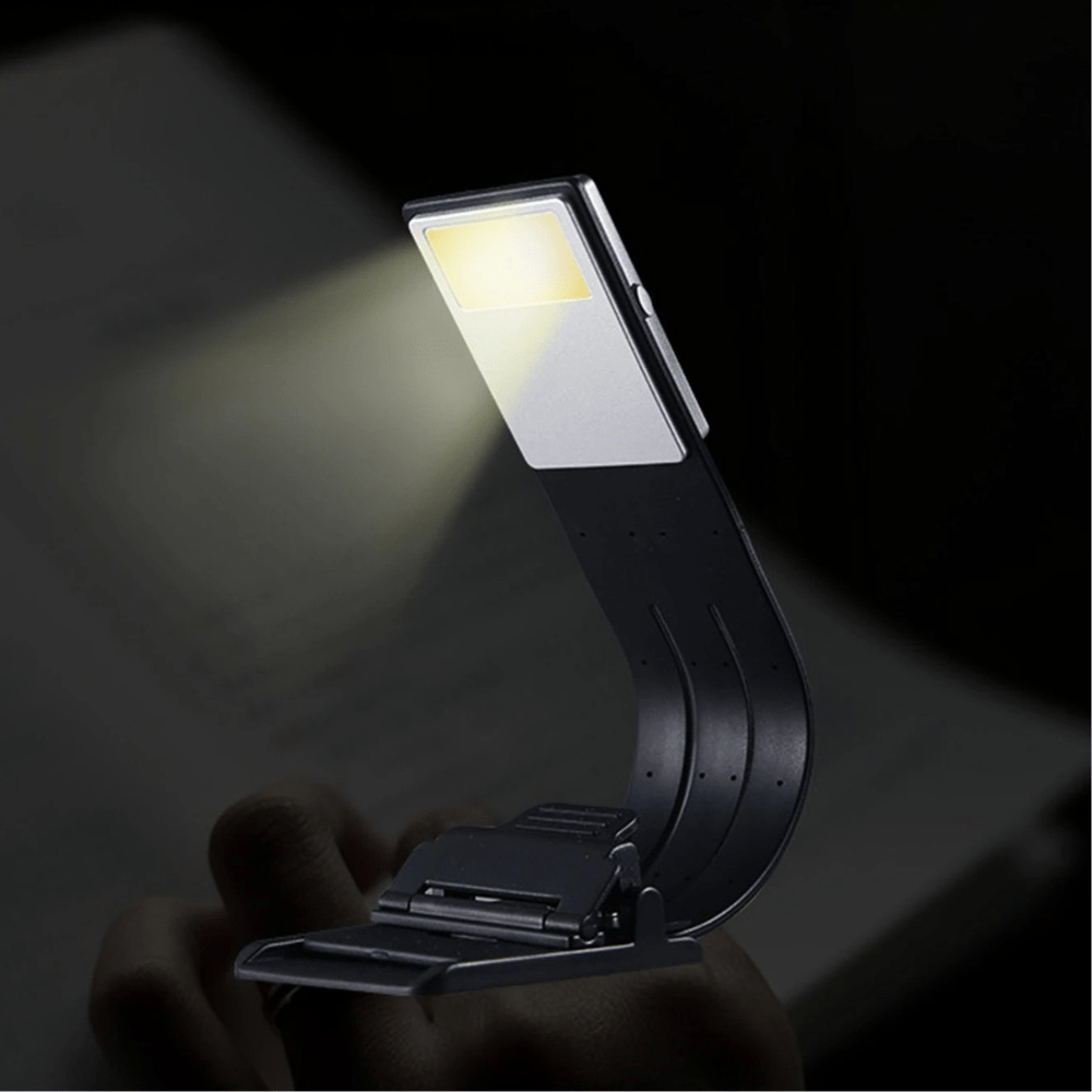 PDL® - Lampe de lecture rechargeable pour liseuses et livres Noir