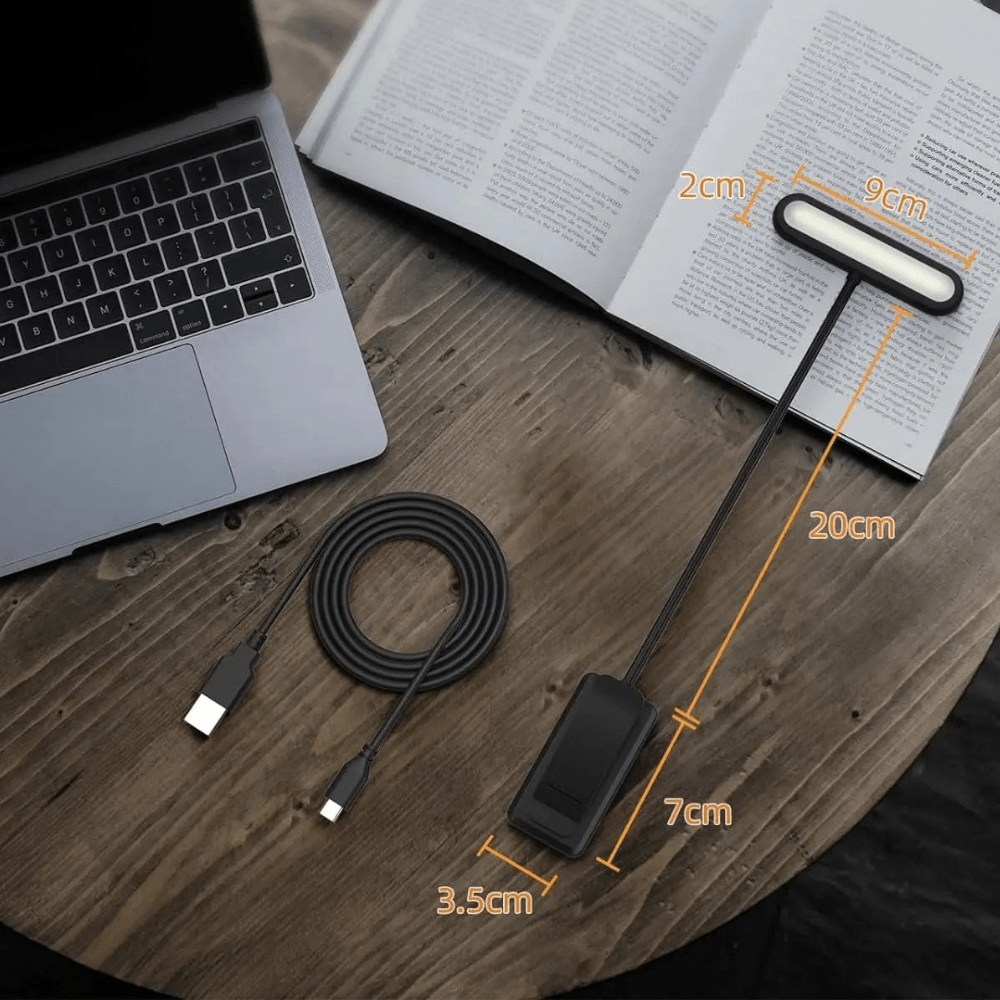 PDL® - Lampe de lecture rechargeable USB 14 LED flexible Noir