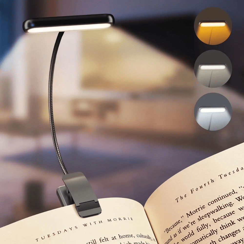 PDL® - Lampe de lecture rechargeable USB 14 LED flexible Noir