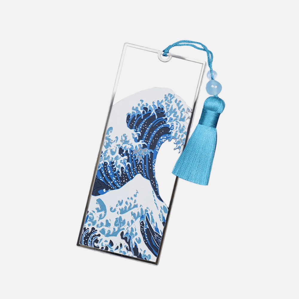 PDL ® -  Marque-page original | Peinture de vagues Bleu