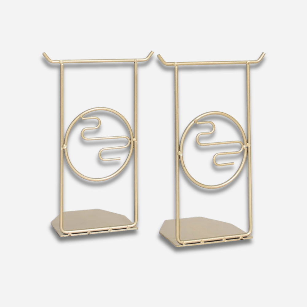 PDL ® -  Serre-livre minimaliste en métal | Cactus Or